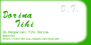 dorina tihi business card